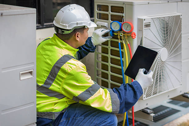 Professional Hvac technician working in Falmouth, VA